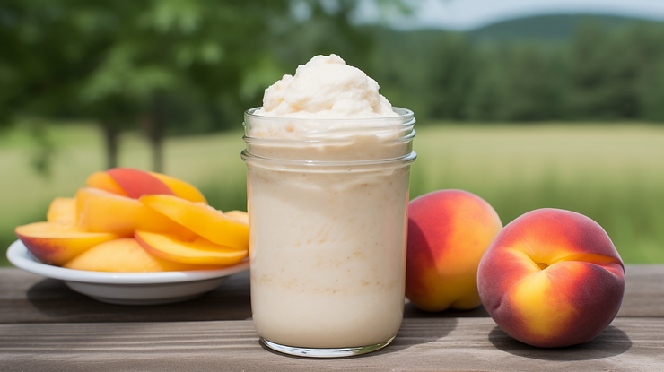 Georgia Peach Bourbon Milkshake