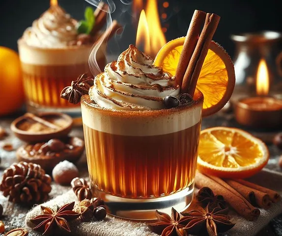 Cozy Maple Hot Buttered Bourbon
