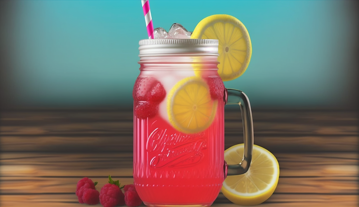 Raspberry Bourbon Lemonade